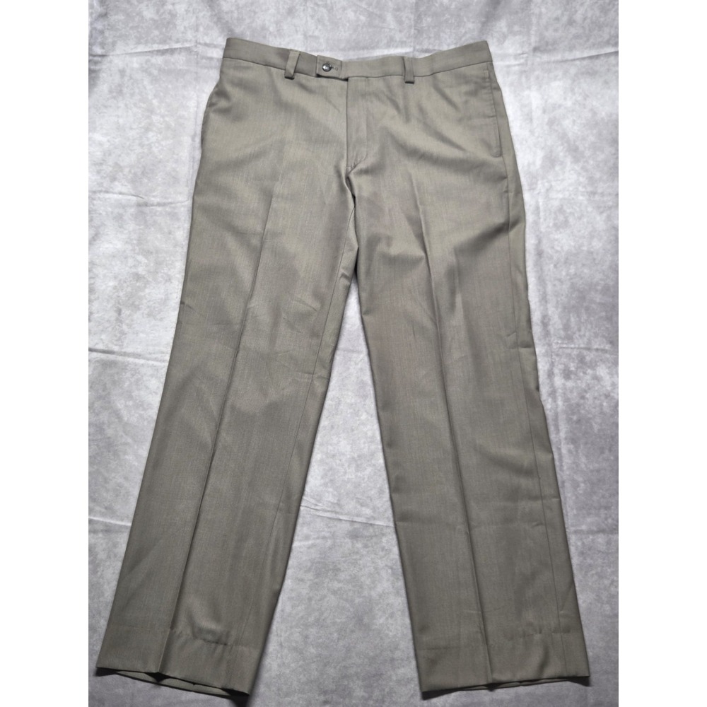 PRONTO UOMO Pants Mens 35x32 Gray Slacks Dress Pants Classic Preppy